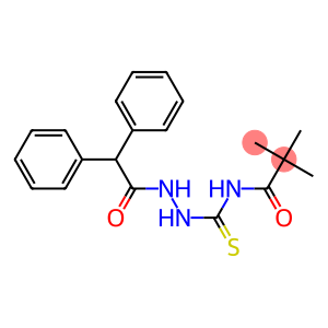 N-{[2-(2,2-diphenylacetyl)hydrazino]carbothioyl}-2,2-dimethylpropanamide