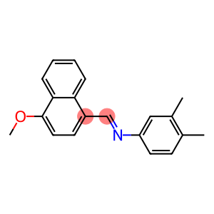 N-(3,4-dimethylphenyl)-N-[(E)-(4-methoxy-1-naphthyl)methylidene]amine