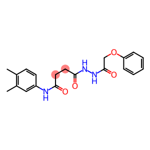 N-(3,4-dimethylphenyl)-4-oxo-4-[2-(2-phenoxyacetyl)hydrazino]butanamide