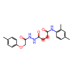 N-(2,4-dimethylphenyl)-4-{2-[2-(4-methylphenoxy)acetyl]hydrazino}-4-oxobutanamide