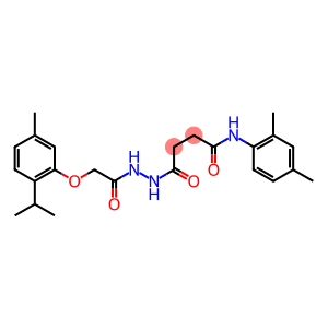 N-(2,4-dimethylphenyl)-4-{2-[2-(2-isopropyl-5-methylphenoxy)acetyl]hydrazino}-4-oxobutanamide