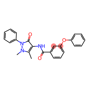 N-(1,5-dimethyl-3-oxo-2-phenyl-2,3-dihydro-1H-pyrazol-4-yl)-3-phenoxybenzenecarboxamide