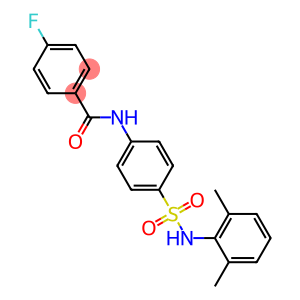 N-{4-[(2,6-dimethylanilino)sulfonyl]phenyl}-4-fluorobenzamide