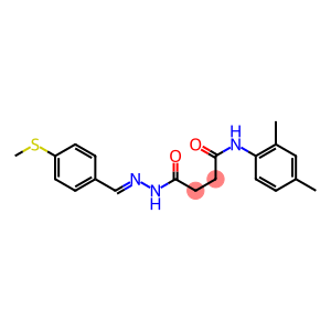 N-(2,4-dimethylphenyl)-4-(2-{(E)-[4-(methylsulfanyl)phenyl]methylidene}hydrazino)-4-oxobutanamide