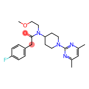 N-[1-(4,6-DIMETHYLPYRIMIDIN-2-YL)PIPERIDIN-4-YL]-2-(4-FLUOROPHENYL)-N-(2-METHOXYETHYL)ACETAMIDE