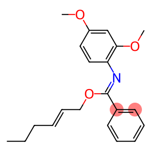 N-(2,4-DIMETHOXY-PHENYL)-BENZIMIDIC ACID HEX-2-ENYL ESTER