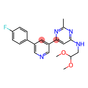 N-(2,2-DIMETHOXYETHYL)-6-[5-(4-FLUOROPHENYL)PYRIDIN-3-YL]-2-METHYLPYRIMIDIN-4-AMINE