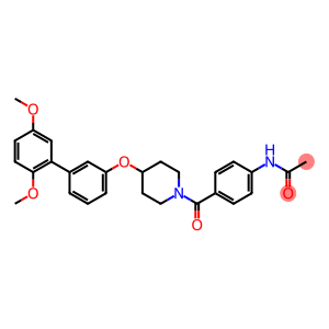 N-[4-((4-[(2',5'-DIMETHOXYBIPHENYL-3-YL)OXY]PIPERIDIN-1-YL)CARBONYL)PHENYL]ACETAMIDE