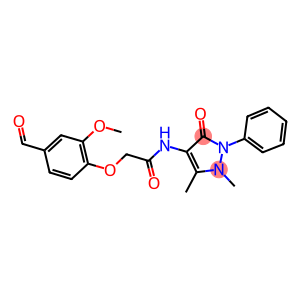 n-(1,5-Dimethyl-3-oxo-2-phenyl-2,3-dihydro-1h-pyrazol-4-yl)-2-(4-formyl-2-methoxyphenoxy)acetamide