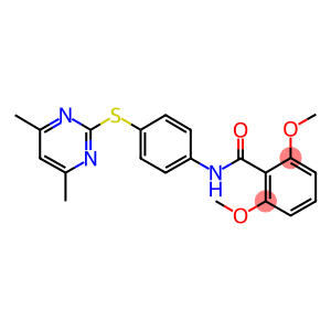 N-[4-[(4,6-DIMETHYLPYRIMIDIN-2-YL)THIO]PHENYL]-2,6-DIMETHOXYBENZAMIDE