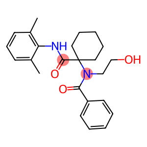 N-(1-(2,6-DIMETHYLPHENYLCARBAMOYL)CYCLOHEXYL)-N-(2-HYDROXYETHYL)BENZAMIDE