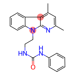 N-[2-(2,4-DIMETHYL-9H-PYRIDO[2,3-B]INDOL-9-YL)ETHYL]-N'-PHENYLUREA