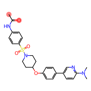 N-(4-[(4-(4-[6-(DIMETHYLAMINO)PYRIDIN-3-YL]PHENOXY)PIPERIDIN-1-YL)SULFONYL]PHENYL)ACETAMIDE