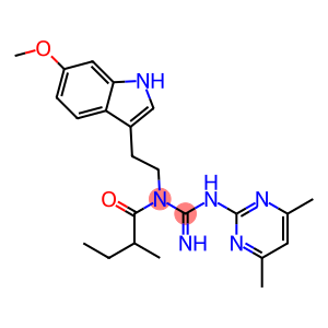 N-(4,6-DIMETHYL-2-PYRIMIDINYL)-N'-[2-(6-METHOXY-1H-INDOL-3-YL)ETHYL]-N'-(2-METHYLBUTANOYL)GUANIDINE