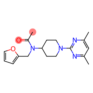 N-[1-(4,6-DIMETHYLPYRIMIDIN-2-YL)PIPERIDIN-4-YL]-N-(2-FURYLMETHYL)ACETAMIDE