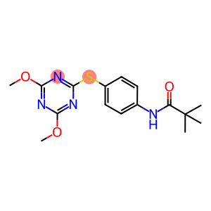 N-[4-[(4,6-DIMETHOXYTRIAZIN-2-YL)THIO]PHENYL]-2,2-DIMETHYLPROPIONAMIDE