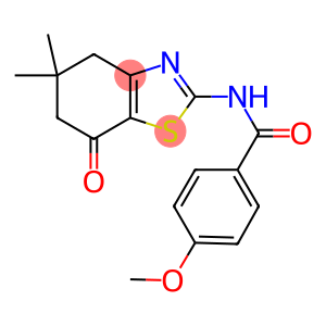 N-(5,5-DIMETHYL-7-OXO(4,5,6-TRIHYDROBENZOTHIAZOL-2-YL))(4-METHOXYPHENYL)FORMAMIDE