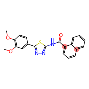 N-[5-(3,4-DIMETHOXYPHENYL)-1,3,4-THIADIAZOL-2-YL]-1-NAPHTHAMIDE