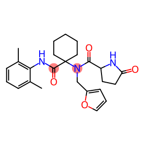 N-{1-[(2,6-DIMETHYLANILINO)CARBONYL]CYCLOHEXYL}-N-(2-FURYLMETHYL)-5-OXO-2-PYRROLIDINECARBOXAMIDE