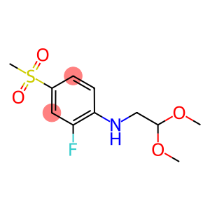 N-(2,2-DIMETHOXYETHYL)-N-[2-FLUORO-4-(METHYLSULFONYL)PHENYL]AMINE