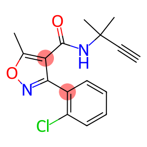 N-(1,1-DIMETHYLPROP-2-YNYL)(3-(2-CHLOROPHENYL)-5-METHYLISOXAZOL-4-YL)FORMAMIDE