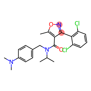 N4-[4-(dimethylamino)benzyl]-N4-isopropyl-3-(2,6-dichlorophenyl)-5-methylisoxazole-4-carboxamide