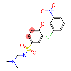 N1-[(dimethylamino)methylidene]-4-(2-chloro-6-nitrophenoxy)benzene-1-sulfonamide