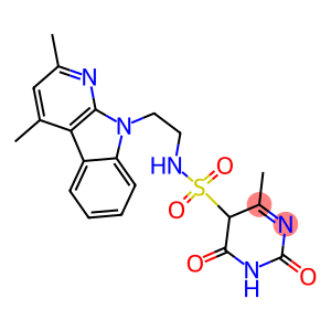 N-[2-(2,4-DIMETHYL-9H-PYRIDO[2,3-B]INDOL-9-YL)ETHYL]-4-METHYL-2,6-DIOXO-1,2,5,6-TETRAHYDRO-5-PYRIMIDINESULFONAMIDE