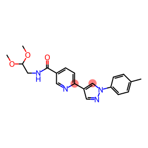 N-(2,2-DIMETHOXYETHYL)-6-[1-(4-METHYLPHENYL)-1H-PYRAZOL-4-YL]NICOTINAMIDE