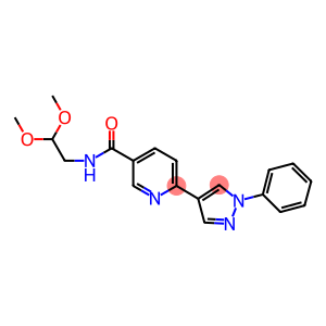 N-(2,2-DIMETHOXYETHYL)-6-(1-PHENYL-1H-PYRAZOL-4-YL)NICOTINAMIDE