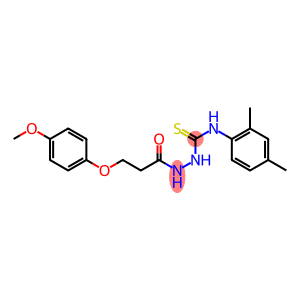 N1-(2,4-dimethylphenyl)-2-[3-(4-methoxyphenoxy)propanoyl]hydrazine-1-carbothioamide