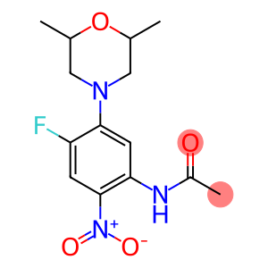 N1-[5-(2,6-dimethylmorpholino)-4-fluoro-2-nitrophenyl]acetamide