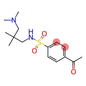 N-{2-[(dimethylamino)methyl]-2-methylpropyl}-4-acetylbenzene-1-sulfonamide