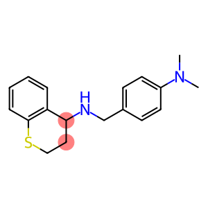 N-{[4-(dimethylamino)phenyl]methyl}-3,4-dihydro-2H-1-benzothiopyran-4-amine