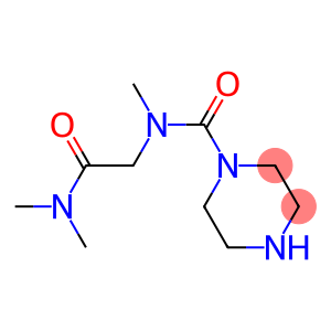 N-[2-(dimethylamino)-2-oxoethyl]-N-methylpiperazine-1-carboxamide