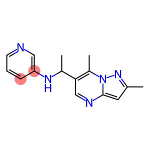 N-(1-{2,7-dimethylpyrazolo[1,5-a]pyrimidin-6-yl}ethyl)pyridin-3-amine