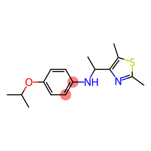 N-[1-(2,5-dimethyl-1,3-thiazol-4-yl)ethyl]-4-(propan-2-yloxy)aniline