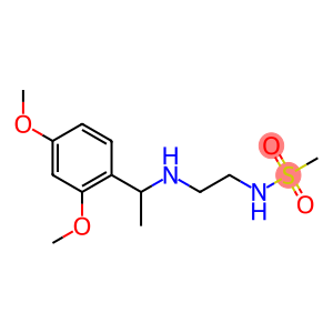 N-(2-{[1-(2,4-dimethoxyphenyl)ethyl]amino}ethyl)methanesulfonamide