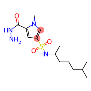 N-(1,5-dimethylhexyl)-5-(hydrazinocarbonyl)-1-methyl-1H-pyrrole-3-sulfonamide