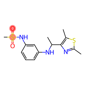N-(3-{[1-(2,5-dimethyl-1,3-thiazol-4-yl)ethyl]amino}phenyl)methanesulfonamide