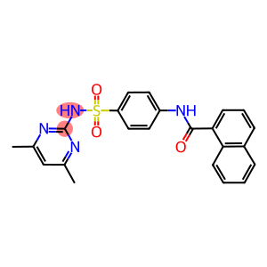 N-(4-{[(4,6-dimethyl-2-pyrimidinyl)amino]sulfonyl}phenyl)-1-naphthamide