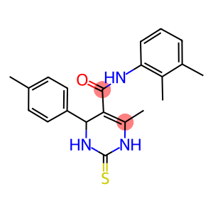 N-(2,3-dimethylphenyl)-6-methyl-4-(4-methylphenyl)-2-thioxo-1,2,3,4-tetrahydropyrimidine-5-carboxamide