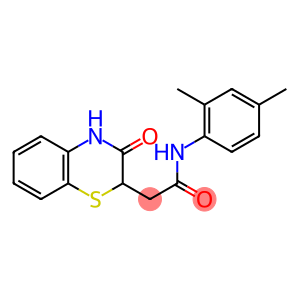 N-(2,4-dimethylphenyl)-2-(3-oxo-3,4-dihydro-2H-1,4-benzothiazin-2-yl)acetamide