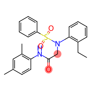 N-(2,4-dimethylphenyl)-2-[2-ethyl(phenylsulfonyl)anilino]acetamide