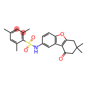 N-(7,7-dimethyl-9-oxo-6,7,8,9-tetrahydrodibenzo[b,d]furan-2-yl)-2,4,6-trimethylbenzenesulfonamide
