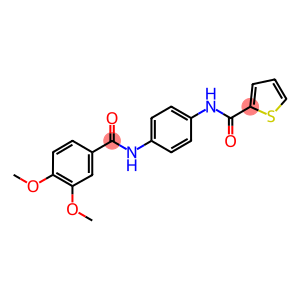 N-{4-[(3,4-dimethoxybenzoyl)amino]phenyl}-2-thiophenecarboxamide