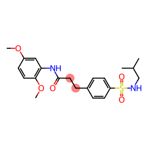 N-(2,5-dimethoxyphenyl)-3-{4-[(isobutylamino)sulfonyl]phenyl}propanamide