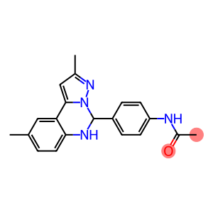 N-[4-(2,9-dimethyl-5,6-dihydropyrazolo[1,5-c]quinazolin-5-yl)phenyl]acetamide