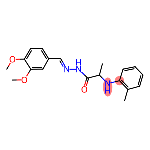 N'-(3,4-dimethoxybenzylidene)-2-(2-toluidino)propanohydrazide