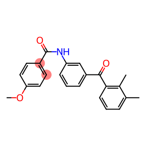 N-{3-[(2,3-dimethylphenyl)carbonyl]phenyl}-4-(methyloxy)benzamide